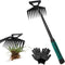 MINGRI Weed Puller Tool, Portable Garden Weeder Tool, Weed Remover Tool, Hand Weeding Tool with Gloves, Manganese Steel Forged Hand Weeder, Uproot...