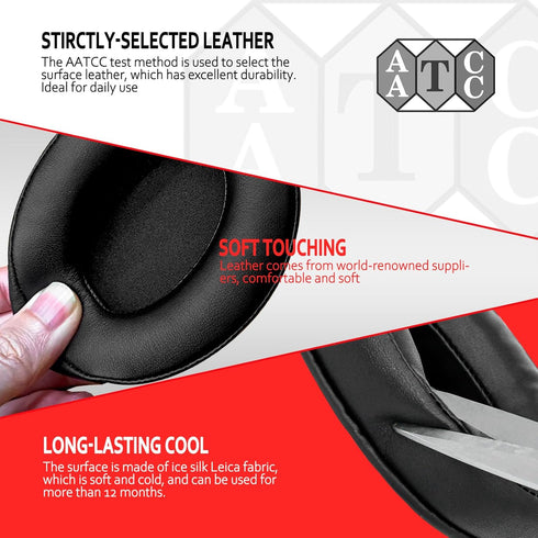 Krone Kalpasmos Large Oval Replacement Ear Pads for ATH M50X / M40X / SteelSeries Arctis/HyperX Cloud & Alpha/Sony MDR-7506 Compatible with Many M...