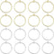 24PCS Earrings Beading Hoop Round Beading Earring Hoops Beading Hoop Earring Finding Components for DIY Jewelry Making (K Gold & White K)...