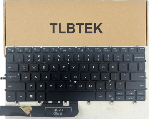 TLBTEK Backlight Keyboard Replacement Compatible with Dell XPS 13 9317 9305 9370 P82G 9380 Series Laptop...