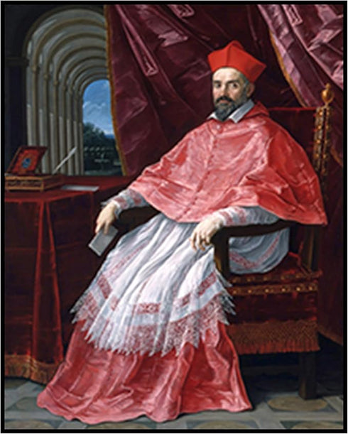 Posterizer 1 pcs-Cardinal Roberto Ubaldini 1627 painting poster-Religious Posters-Gifts for Christians -Decor for Church, Sunday School Classroom-...