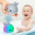 TFS TOP·FANS Baby Whale Bath Toy Infant: Light Up Fountain 6-12 Months Old Bathtub 18-24 Pool 3 4 5 7 8 9 10 15 Sprinkler Tub Water Toys Toddlers ...