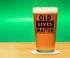 COOL AF Old Lives Matter Beer Glass - 16 Oz, Scratch Resistant Funny Beer Glass - Gag Gifts for Men - Birthday, Father’s Day, or Retirement Gift -...