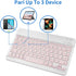Ultra Slim Mini Wireless Bluetooth Keyboard Compatible with Amazon Kindle Fire HD 10/8/Fire Max 11/iPad 10.2"/iPad Air/iPad Pro,iPhone and Other D...