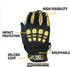 High Visibility Work Gloves - Made for Touring, Gigging, Theater and Live Event & On-Location Production Professionals - The ORIGINAL (S)...