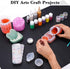 Gartful 9PCS Silicone Mixing Cups Set, Resin Casting Tool Kit, DIY Craft Set for Epoxy, 1pcs 700ml Oversize Measuring Cup, 1pcs 250ml Large and 3p...