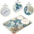 Nautical Ocean Seahorse Dish Drying Mat for Kitchen Counter 16x18 in Retro Map Microfiber Drying Mats Absorbent Reversible Dish Pad Medium Dish Dr...