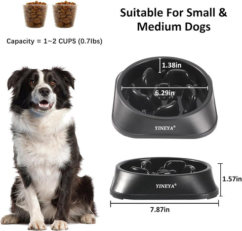 Slow Feeder Dog Bowls Small Breed, Dog Slow Feeder Bowl, Dog Food Bowls Slow Feeder, Small Dog Bowl Slow Feeder, Dog Puzzle Feeder Bowls, Dog Bowl...