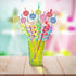 Candyland Party Supplies Drinking Plastic Straws Reusable 24 for Kids Sweet Candy Lollipop Birthday Party Favors with 2 Cleaning brush...