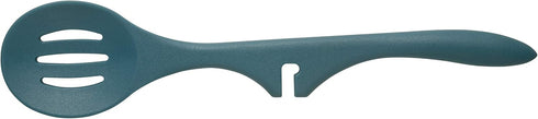 Rachael Ray Kitchen Tools and Gadgets Nonstick Utensils/Lazy Spoonula, Solid and Slotted Spoon, 3 Piece, Marine Blue...