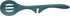 Rachael Ray Kitchen Tools and Gadgets Nonstick Utensils/Lazy Spoonula, Solid and Slotted Spoon, 3 Piece, Marine Blue...