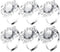 VORCOOL 12pcs Napkin Rings Napkin Holders Wedding Banquet Dinner Decoration (Silver)...