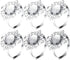 VORCOOL 12pcs Napkin Rings Napkin Holders Wedding Banquet Dinner Decoration (Silver)...