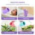Baby Bath Rinse Cup Shower Shampoo Bowl Water Bath Bucket, Toddler Bath Toys Cup Water Containers Wash Essentials (Cat-Purple)...