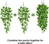 Whonline Fake Plants Hanging 4pcs Artificial Vines Fake Pothos 3.6FT for Living Room Indoor Outdoor Decor (No Baskets)...