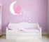 Fairy Wall Decal, I Love You to The Moon and Back, Fairy Wall Sticker for Girl, Kids Bedroom Wall Decals, Nursery Decor(A19) (Soft Pink,White)...
