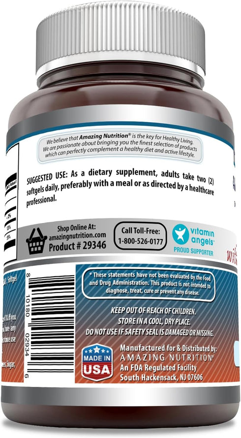 Amazing Formulas Calcium with Vitamin D3 220 Softgels Supplement | Non-GMO | Gluten Free...