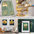Imitation Gold Foil Sheets - KINNO Champagne Gold Leaf Paper 100 Sheets 5.1 by 5.3 Inches for Paintings, Handcrafts, Picture Frames, Sculpture, Fu...