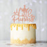 A Little Princess Cake Topper, Happy Birthday Cake Decor for Girls, Baby Shower/Gender Reveal Party Decoration Supplies, Rose Gold Glitter...