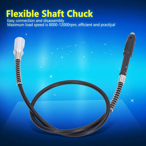 Rotary Grinder Flexible Shaft Power Drill Extension Cable Chuck Grinder Attachment Rotary Tool 1/8in Clamping Rang...