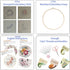 4 Set of Full Range Embroidery Kits for Beginners Stamped Embroidery kit That Includes Embroidery Cloth (kit 2)......