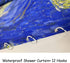 IcosaMro Starry Night Shower Curtain for Bathroom with Hooks, V. Gogh Stars Art Decorative Long Cloth Fabric Shower Curtain Bath Decorations - 71W...