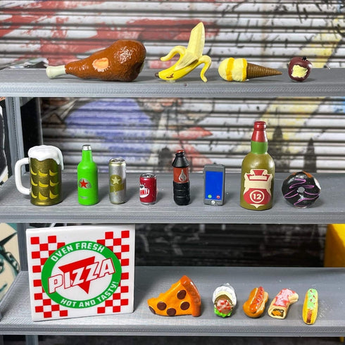 Super Foodie Recooked Action Figure Accessories 1:12 and Six inch Scale Miniature Plastic Food Accessories for 5, 6 and 7 inch Action Figure Photo...