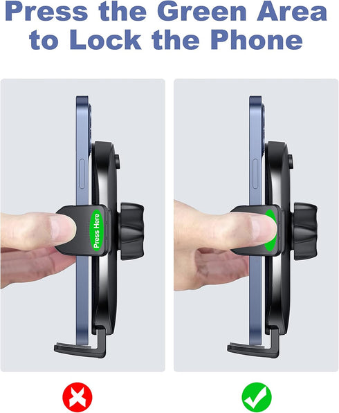 Universal Car Phone Holder Mount for Dashboard Windshield, Military Hands-Free Cell Phone Stand Automobile Cradles Truck Accessories Fit for All i...