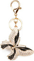 Lucky Butterfly Colorful Opal Rhinestone Plating Women Car/Bag Keychain Purse Charm...