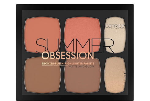 Catrice | Summer Obsession Bronzer, Blush, & Highlighter Palette Matte and Glow | Face Makeup for All Skin Types | Vegan & Cruelty Free | Made Wit...