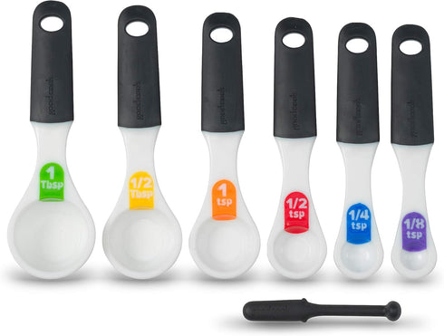 Good Cook Touch 6 Piece Measuring Spoon Set, White...