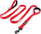 Dog Leash 8ft Long - RED - Traffic Padded Two Handle - Heavy Duty - Double Handles Lead for Control Safety Training - Leashes for Large Dogs or Me...