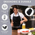 3Pcs Pan Scraper Dish Scraper Plastic Pot Scraper Kitchen Scraper Cast Iron Skillet Pan Scraper Tool for Cleaning...