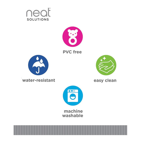 Neat Solutions 10 Pack Water Resistant Bib Set Blue/Grey Assorted, 10 Count, 0+ Months...