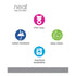 Neat Solutions 10 Pack Water Resistant Bib Set Blue/Grey Assorted, 10 Count, 0+ Months...