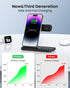 DUMTERR 3 in 1 Wireless Charger for iPhone 15/14/13/12,Wireless Charging Station for Apple Devices, Charging Stand for Apple Watch Series, for Air...