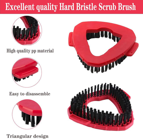 Spin Mop Replace Head Base Scrub Mop Brush Head Replacement for O Ceda EasyWring 1 Tank System, Shower Floor Scrubber, Hard Bristle Cleaning Brush...