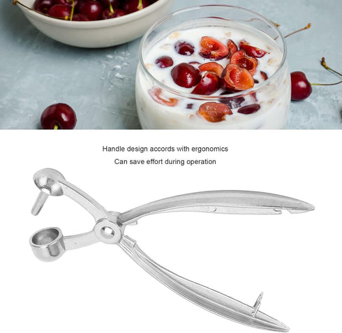 Cherry Pitter Aluminum Alloy Olive Stone Remover Hand Removing Tool Kitchen Appliances Quality Finish Fruit Vegetable Corers Pitters...