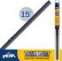 PEAK Transport 15” Heavy Duty Flat Windshield Wiper Blade, Durable Metal Wiper Blade Replacement for Trucks, RV's and Buses...
