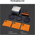 K&F Concept 52mm Star Filters Kit (3pcs) 4 Points 6 Points 8 Points Cross Screen Starburst Filters Set -18 Layer Coating Ultra Slim Optical Glass ...