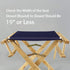 Casual Home Director Chair Canvas, 18.5"W x 16"D, Turquoise...