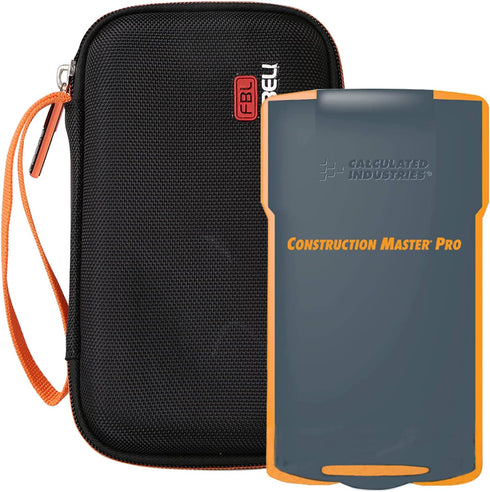 Hard Carrying Case for Calculated Industries 4065 4080 4054 Construction Master Pro Advanced Construction Math Feet-inch-Fraction Calculator, Case...