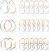 Earrings Beading Hoop for Jewelry Making, Earrings Findings Hoops Earring Charms Open Bezel Pendant Frame for DIY Craft,Earring Necklace,Crafts Su...