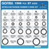 1566Pcs of 27 Varieties of O-Ring Seal Kit in Nitrile Rubber Material for Automotive, Plumbing, Air & Water Fitting Seal Leak Repair...