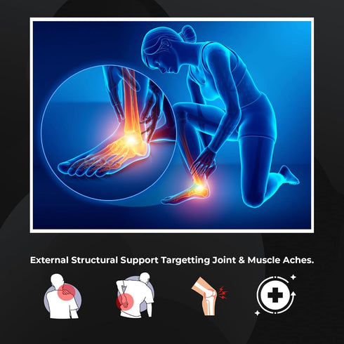 Sport Transdermal Pain Relief Tape, Kinesiology Tape, Sore Joints, Muscles, Back, Knee, Elbow, Shoulder Pain, 2 Elastic Strips(10x2 in), Water Res...