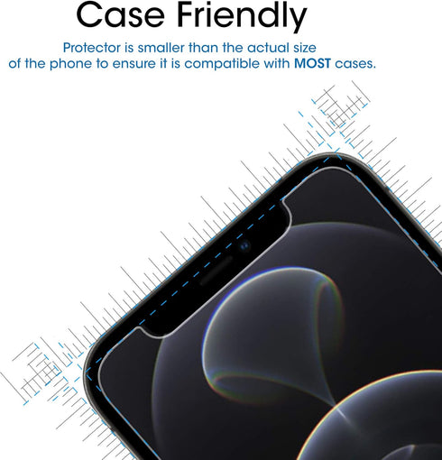 amFilm Glass Screen Protector Compatible for iPhone 12 Pro Max 6.7" Display, 2020, with Easy Installation Tray, Tempered Glass, 3 Pack......