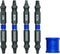 IRWIN Tools IMPACT Performance Series Double-Ended Screwdriver Power Bit, Square, 2 3/8-inch length, 5-Piece Set with Magnetic Screw Hold Attachme...