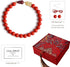 L&C Feng Shui Wealth Bracelets for Woman - 8MM Red Cinnabar Gourd Dragon Pi Xiu Sterling Silver Stretch Adjustable Beaded Bracelets for Woman Prot...