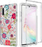 Case for Galaxy Note 10 5G, for Samsung Note 10 Clear Case for Girls, Soft TPU 360 Full Body Shockproof Hybrid Bumper Crystal Clear Phone Case Cov...