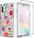 Case for Galaxy Note 10 5G, for Samsung Note 10 Clear Case for Girls, Soft TPU 360 Full Body Shockproof Hybrid Bumper Crystal Clear Phone Case Cov...